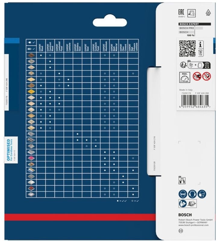 Bosch EXPERT Kreissägeblatt Stainless Steel, 160x20 mm, Z40