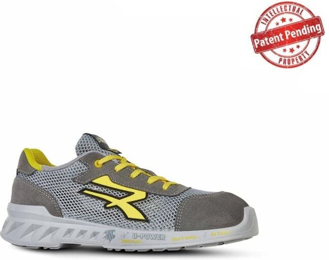 U-power - Tony S1P src esd flache Sicherheitsschuhe - 41 eu - Hellgrau
