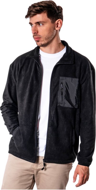 Zip Fleece s Black - Stier