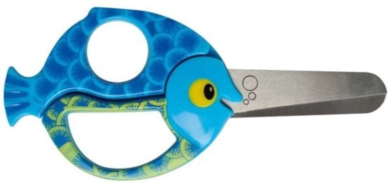 Kinderschere mit Tiermuster Fisch - 13 cm - Fiskars