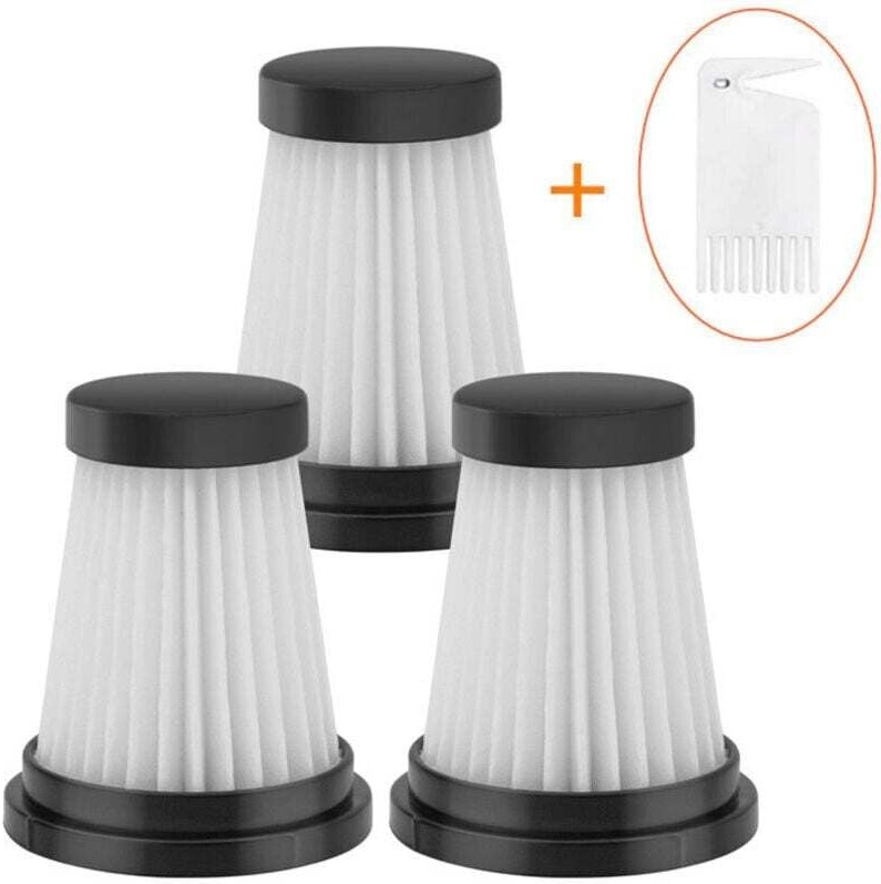 Filter + 1 Reinigungsbürste, kompatibel mit den kabellosen Staubsaugern Moosoo K12, K12 PRO und K13, Filterzubehör