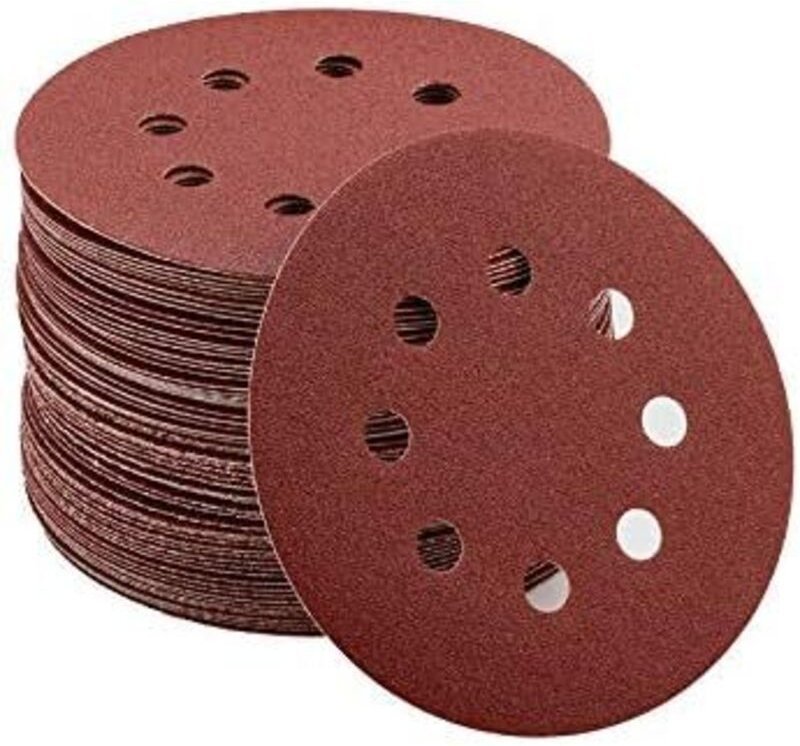 Soekavia - 80 Stück Schleifscheiben, Körnung 40/80/120/240/320/400/600/800, 125 mm, ideal zum Schleifen/Polieren/Entrost...