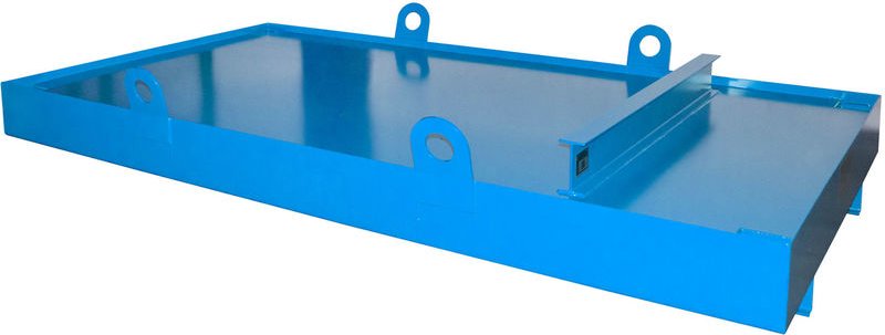 Bauer Containerwanne CW 3, 1276l, Lichtblau