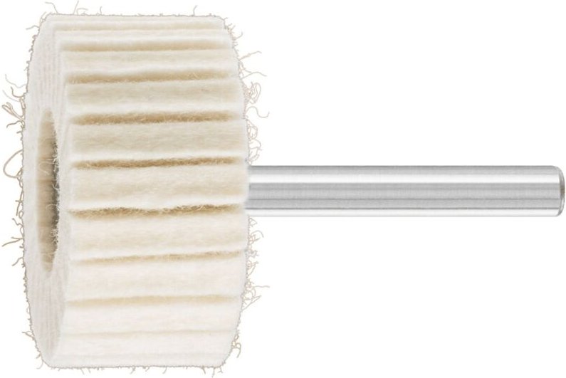 PFERD harte Filzlamellenstifte FLS Ø 40x20mm Schaft-Ø 6 mm für universelle Polierarbeiten