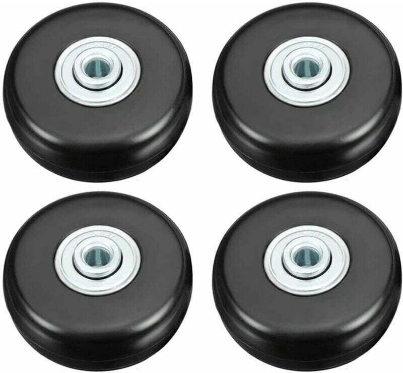 Kofferrolle, Hochleistungs-Kofferreparaturrolle, 50 mm, Gummidämpfer, universelles Schwenkrad, Ersatzrolle, 4 Stück für ...