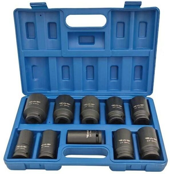 Nasadki udarowe 3/4' 10szt. - Adler