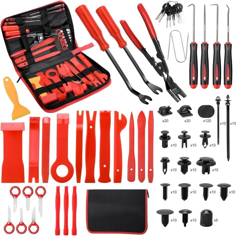 350-teiliges Demontage Werkzeug Auto Hebelwerkzeug Kunststoffkeile Entriegelungswerkzeug Spezialwerkzeug KFZ Zierleisten...