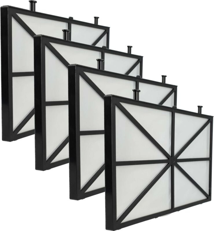 4x Filterpad kompatibel mit Dolphin Logic Eco 60 Poolsauger, Poolroboter - Feinfilter, 26,5 x 15,8 x 1,1 cm - Vhbw