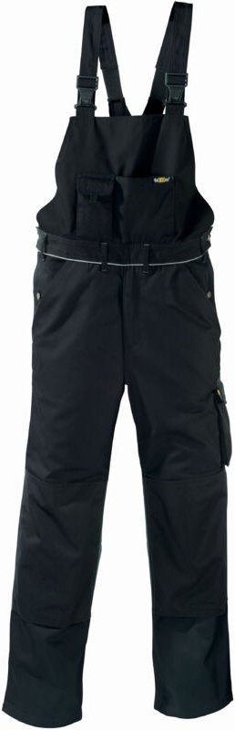 Canvas (320 g/m²) Latzhose AMAZONAS schwarz Größe 27