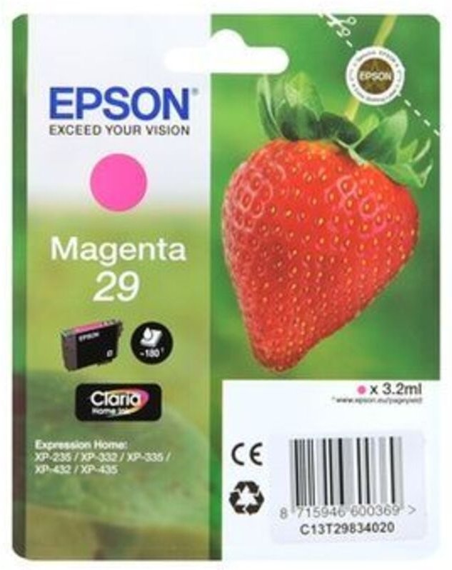Epson Strawberry 29 M Druckerpatrone 1 Stück(e) Original Standardertrag Magenta
