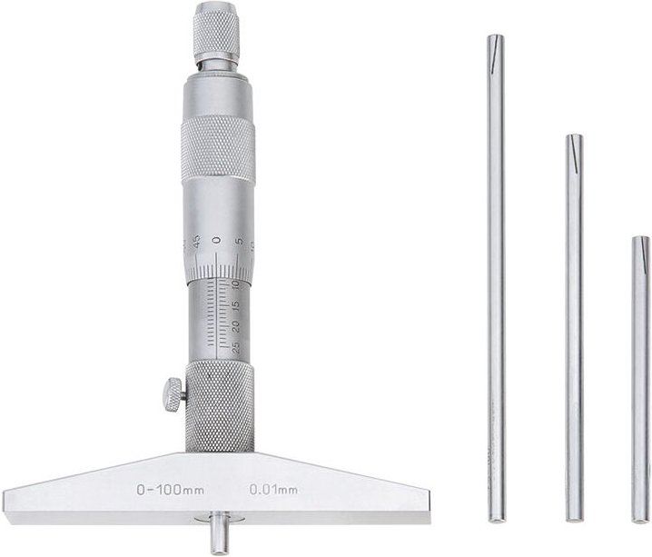 Tiefe Zentesimalmikrometer 0-100 mm Fervi m013/0/100