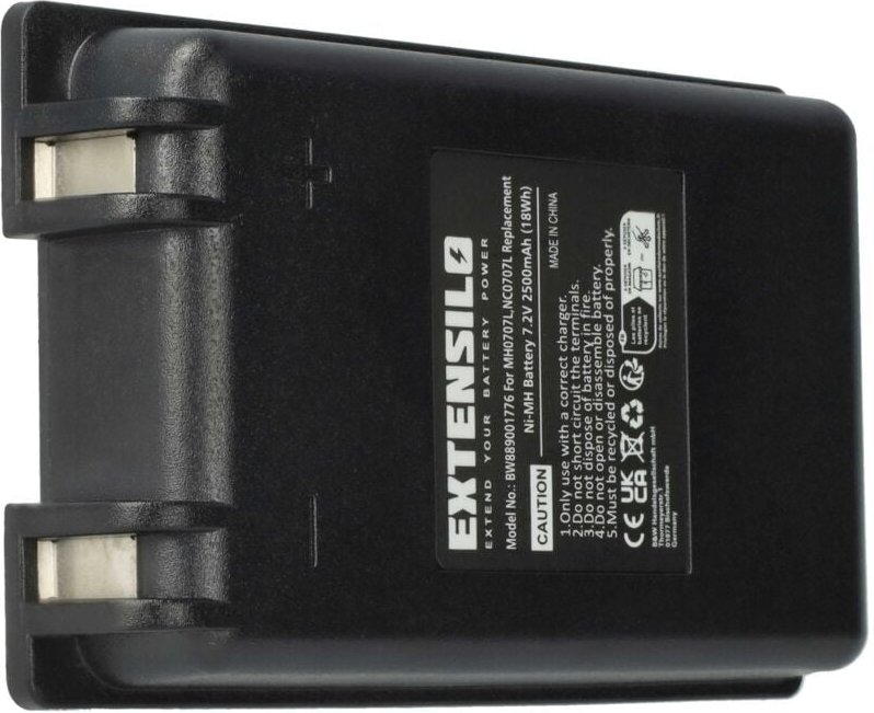 Extensilo - Akku kompatibel mit Autec FUA10, UTX97 transmitter, CB71.F Industrie-Funkfernsteuerung Fernbedienung (2500 m...