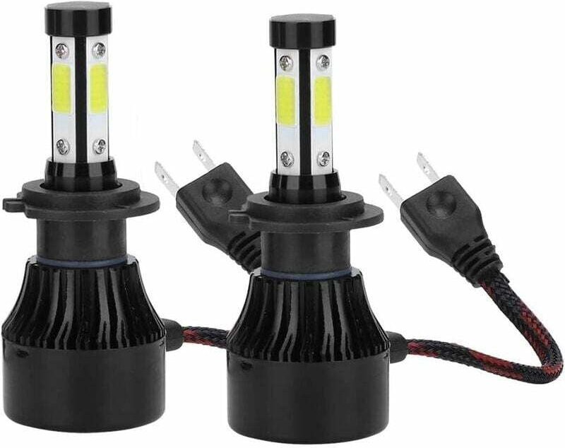 Stück X7-COB 6500K H7 LED-Scheinwerferlampen für Autos in Aluminium-ABS-Gehäuse