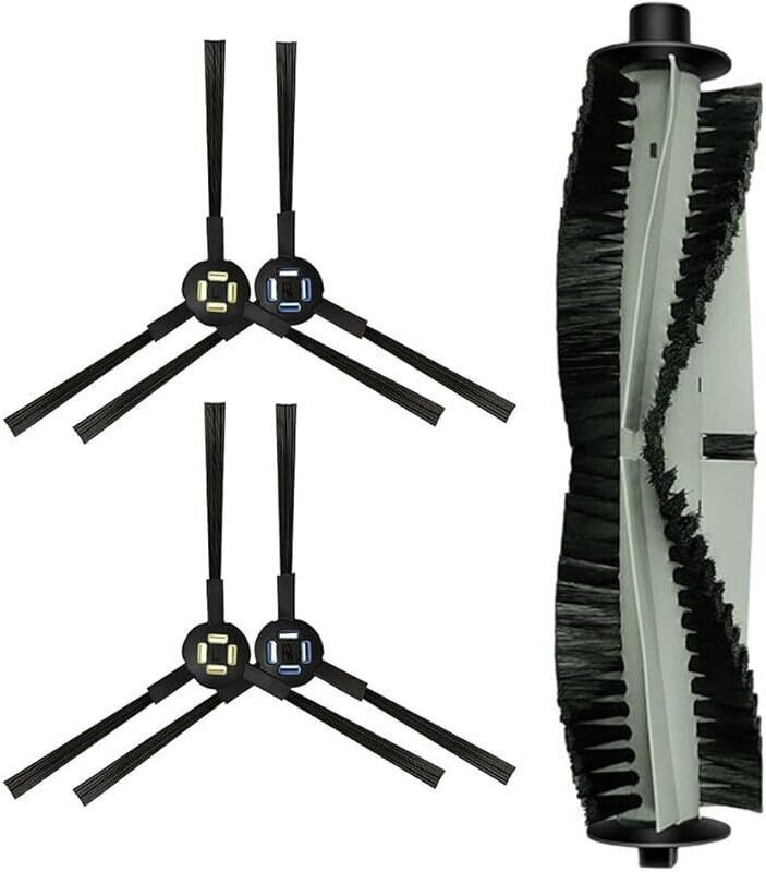 FOREHILL Staubsaugerbürste für Silvercrest SSR1 SSRA1 Saugroboter für A9s A9 A7 L100 (1 Walzenbürste + 4 Seitenbürsten)