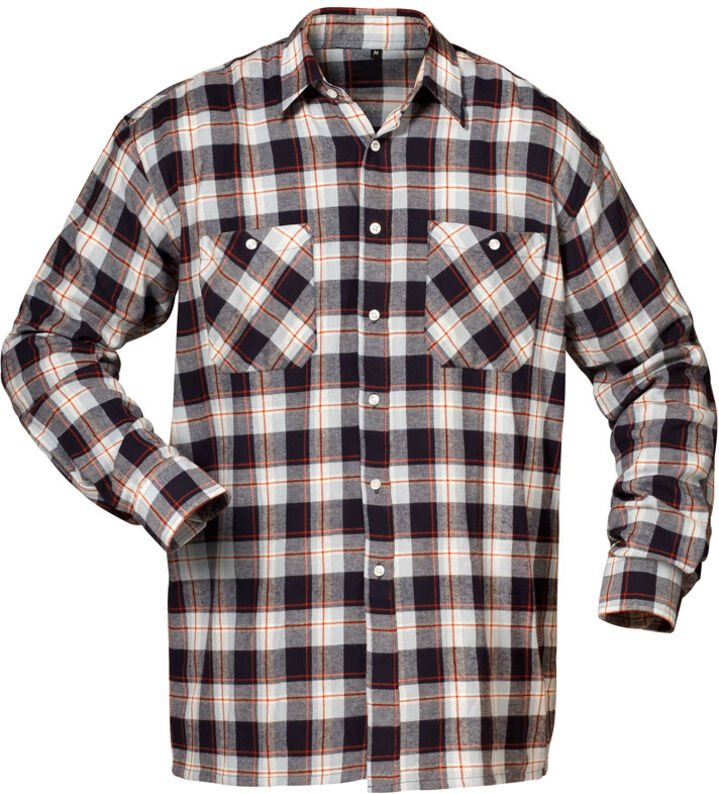 Gr .M (39/40) VIRGINIA FLANELL-HEMD, MARINE/HELLBLAU/ROT KARIERT VIRGINIA F