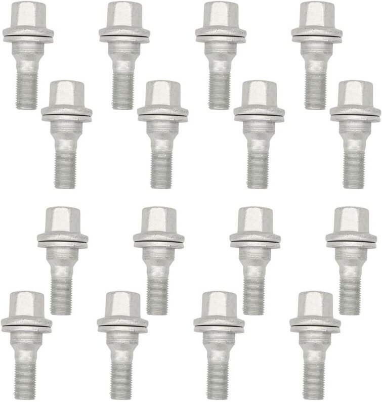 16 Stück M12 x 1,25 Radbolzen für Berlingo Picasso C3 C4 106 206 Zafira Jumper 307 308 406 407 3008 5008 Radbolzen