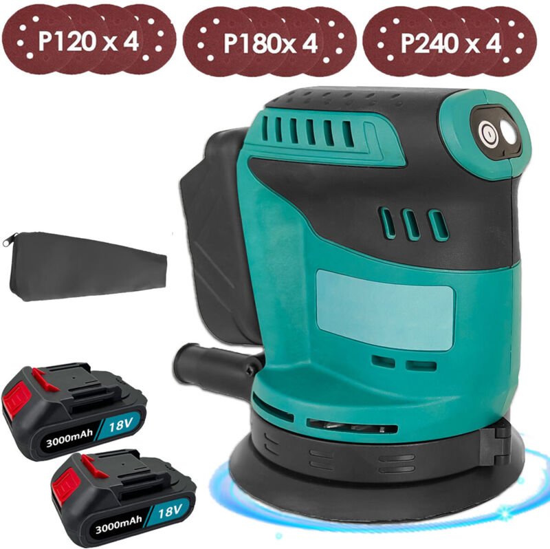 Teetok - Stichsäge,Hochleistungs-125-mm-elektrischer, kabelloser, bürstenloser Winkelschleifer, Schleifmaschine, Schleif...