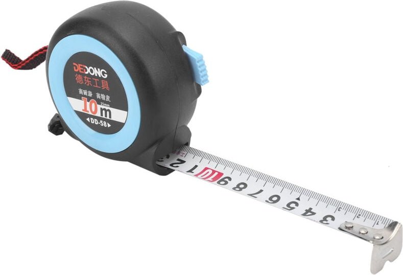 aqxreight Zuverlässiges und praktisches 10 Meter langes, einziehbares Verriegelungsband für Bau- und Zimmereiarbeiten