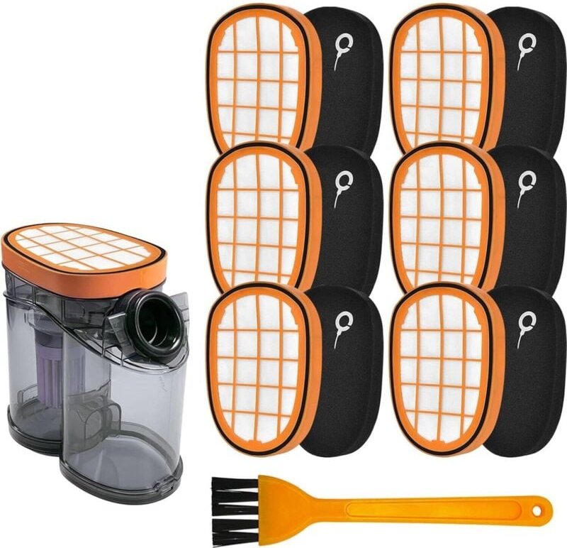 6 Stück Filter für Philips SpeedPro Max Aqua Akkusauger FC6723/01 FC6901-FC6904 XC7042/01 XC8045/01 XC8147/01 FC6812 FC6...