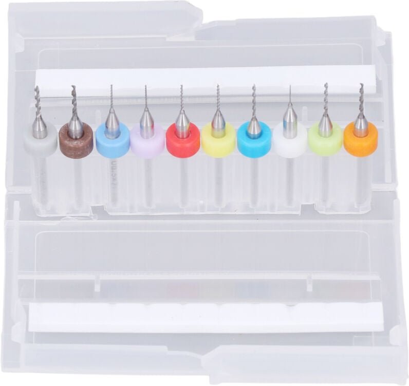 Mini-Hartmetallbohrer, 10 Stück, schnelles Bohren, hohe Verschleißfestigkeit, Zähigkeit, Makrobohrer für die Industrie