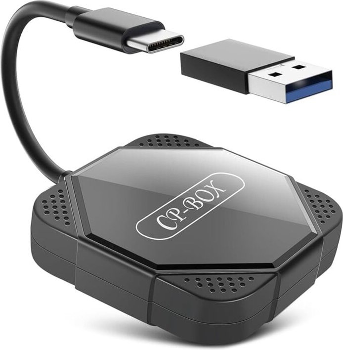 Kabelloser CarPlay-Adapter, Konvertieren Sie kabelgebunden zu CarPlay, Dongle fürs Auto, Plug & Play