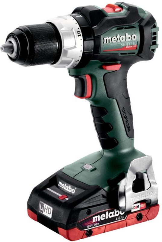 Metabo - Akku-Schlagbohrschrauber sb 18 lt bl (602316800) Kunststoffkoffer 18V 2x4Ah LiHD + asc 55
