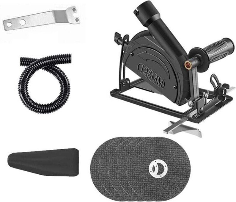 Winkelschleiferständer aus Metall, 45° verstellbarer Schleiferhalter, Schutzabdeckung für Schneidemaschinen für gewöhnli...