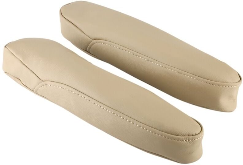 1 Paar Auto-Vordersitz-Armlehnenbezüge, PU-Leder mit Löchern, für Modelle 2005-2010.