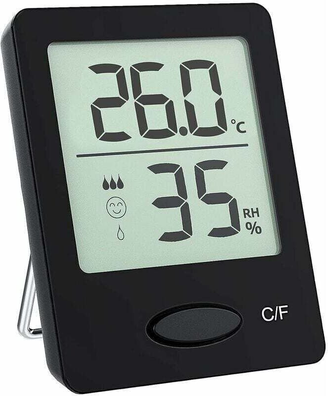 Tragbares Mini-Thermometer für den Garten, ideal für drinnen, Büro und Küche. Das leicht ablesbare Thermometer bietet dr...