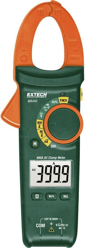 Extech - MA440 Hand-Multimeter, Stromzange digital cat iii 600 v Anzeige (Counts): 4000