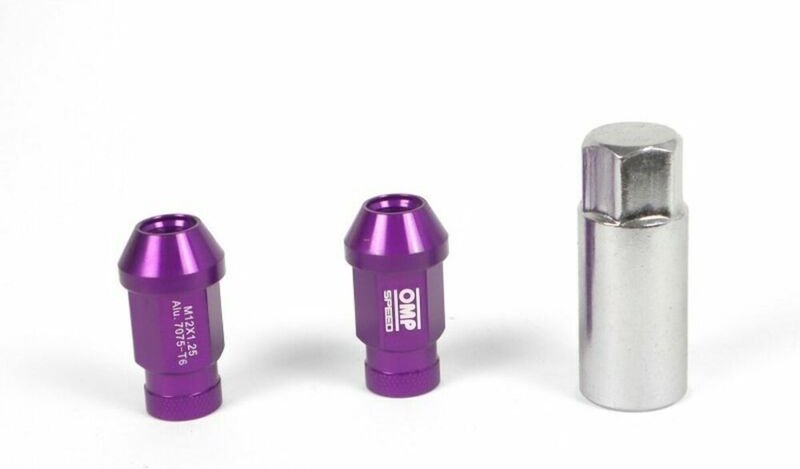 Set Muttern OMP 7075 Violett 20 uds M14 x 1,25