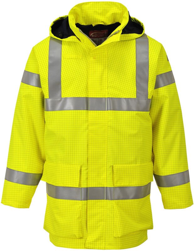 Hi-vis Mehrzweck-Regenjacke Bizflame Gelb XL