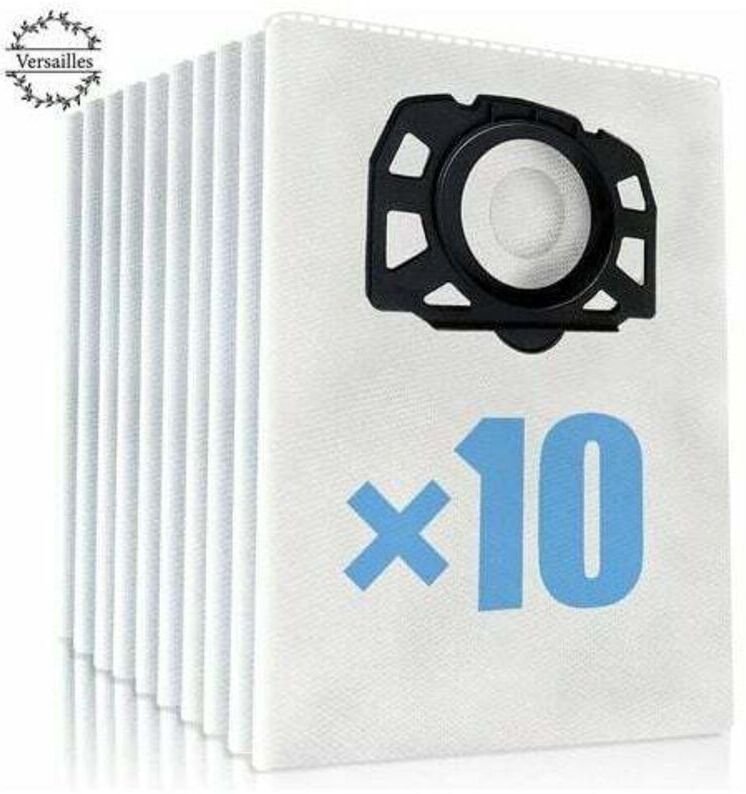 10 Kärcher Staubsaugerbeutel für WD4, WD5, WD6, WD4 Premium, WD5, MV4, MV5 und MV6. Anti-Filterbeutel.