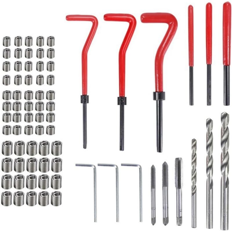 Gewindereparaturset, M5, M6, M8, Gewindereparatur, 75-teilig, Gewindereparatureinsatz