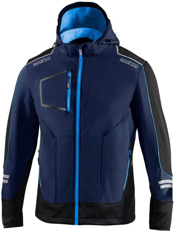 Sparco 02412BMAZ York Himmelblau Softshell-Arbeitsjacke XS
