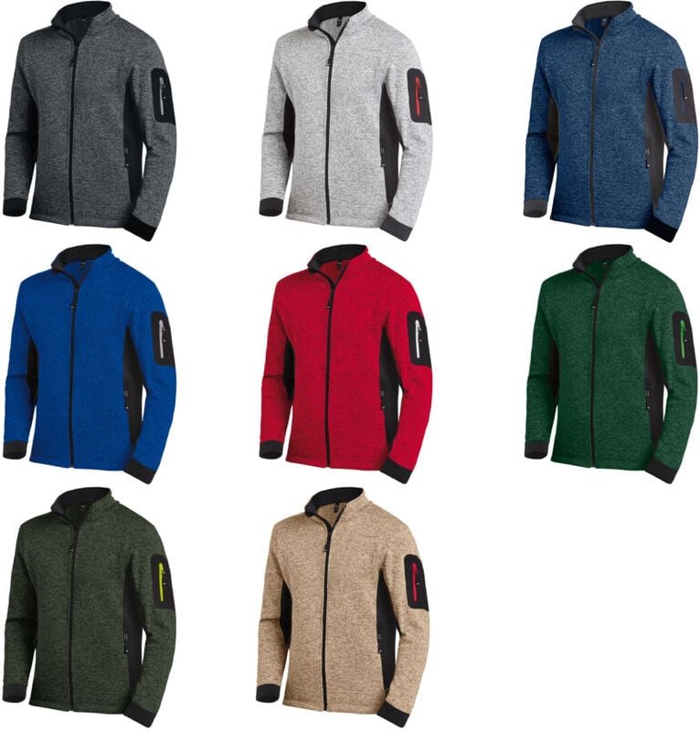 FHB - Strickfleecejacke christoph Gr. m anthrazit/schwarz 100 % pes 1 St.