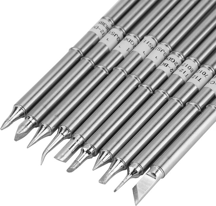 Packung mit 10 Ersatz-Lötspitzen der Serie T12 für die Lötstation FX-951