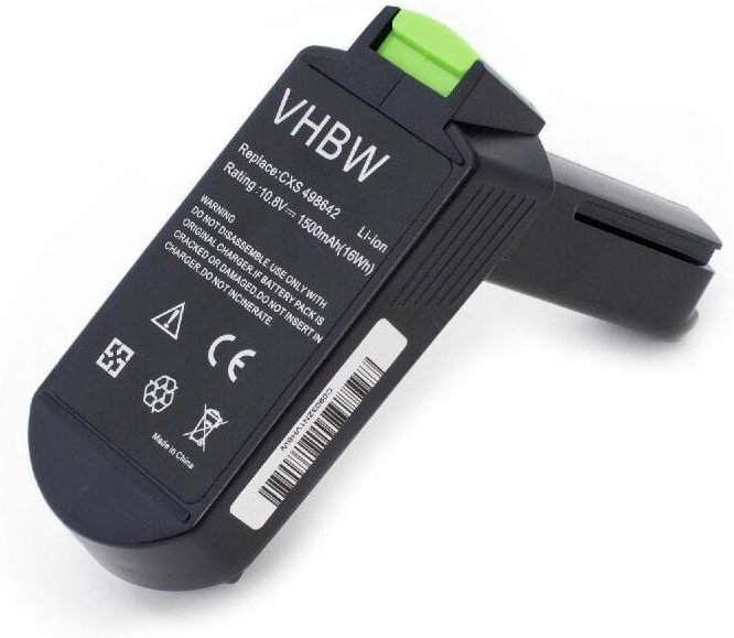 Vhbw - Akku kompatibel mit Festool cxs, cxs 1.3 Li Plus, cxs 1.3 Li Set, cxs 1.5 Li Plus Elektrowerkzeug (1500 mAh, Li-I...