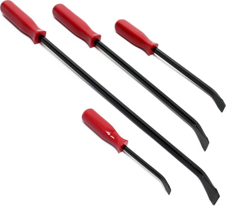 Xpotool - Wiltec 4tlg Brecheisen Set wärmebehandelt mit PVC-Griff Stemmeisen 20cm 30cm 45cm 60cm Brechstange Satz mit Na...