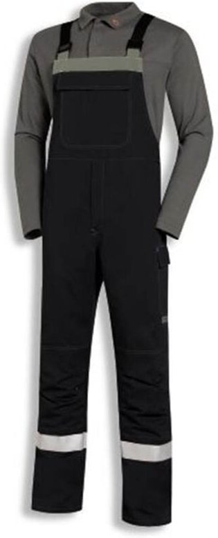 Uvex Multi Function 3661 Schweißer-Arbeitshose - Dunkelgraue Latzhose: 106/110