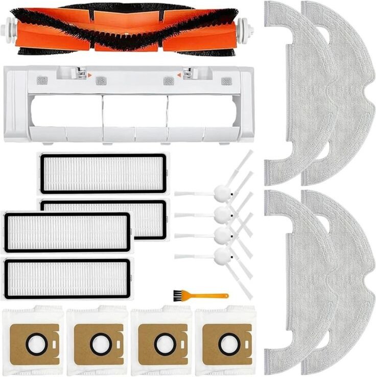 Ersatz für Bot D10 Plus/RLS3D Hauptseitenbürste Wischtuch