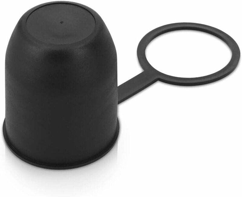 Abdeckung für Anhängerkupplung – Abdeckung für Auto-Anhängerkupplungshaken mit Clip – für 50-mm-Anhängerkupplung – Schwa...