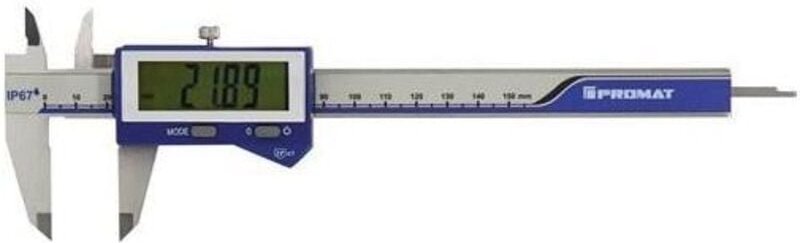 Messschieber din 862 IP67 150 mm digital mit Feststellschraube eckig