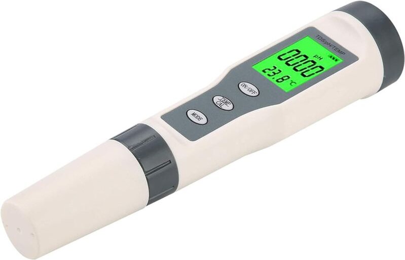 3-in-1-Wassertester: TDS-Messgerät, digitales TDS-, pH- und Temperaturmessgerät für Trinkwasser, Schwimmbadwasser und Aq...