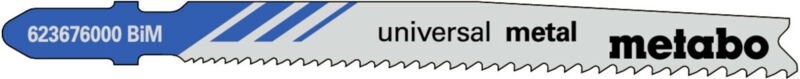Metabo 5 Stichsägeblätter "universal metal" 74 mm, progressiv, BiM 25 Stk