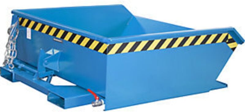 Bauer Mini-Spänebehälter SMGU 460, lackiert, Lichtblau