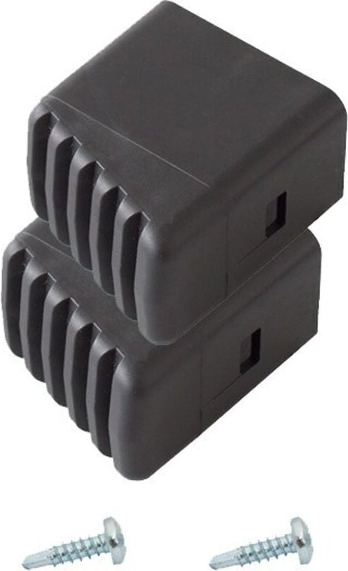 211415 Fusskappe (Paar) für Klapptritte u. Stufen-Stehleitern 33x20 mm sc - Krause