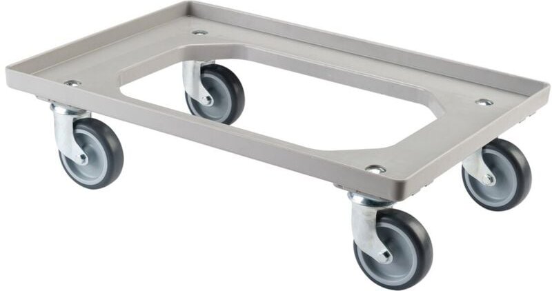 BS Rollen Allzweckrollersammler mit Platte TPR, Grau, TK 250kg