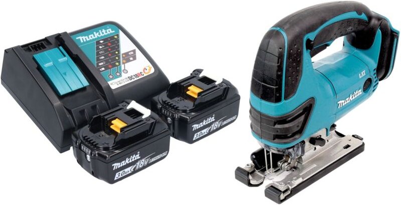 Makita DJV 180 RFX Akku Stichsäge 18 V 135 mm + 2x Akku 3,0 Ah + Ladegerät