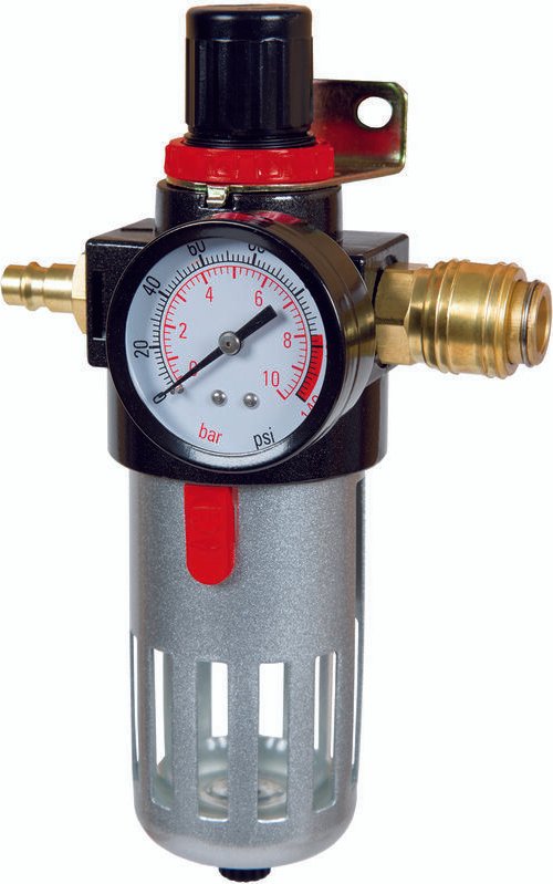 Einhell - Original Filterdruckminderer r 3/8' (Kompressor-Zubehör, für saubere, trockene, geregelte Druckluft, Filterfun...
